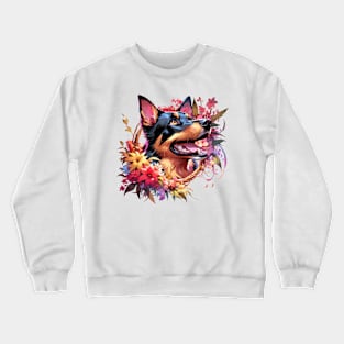 Australian Kelpie Joyful Mothers Day Dog Mom Gift Crewneck Sweatshirt